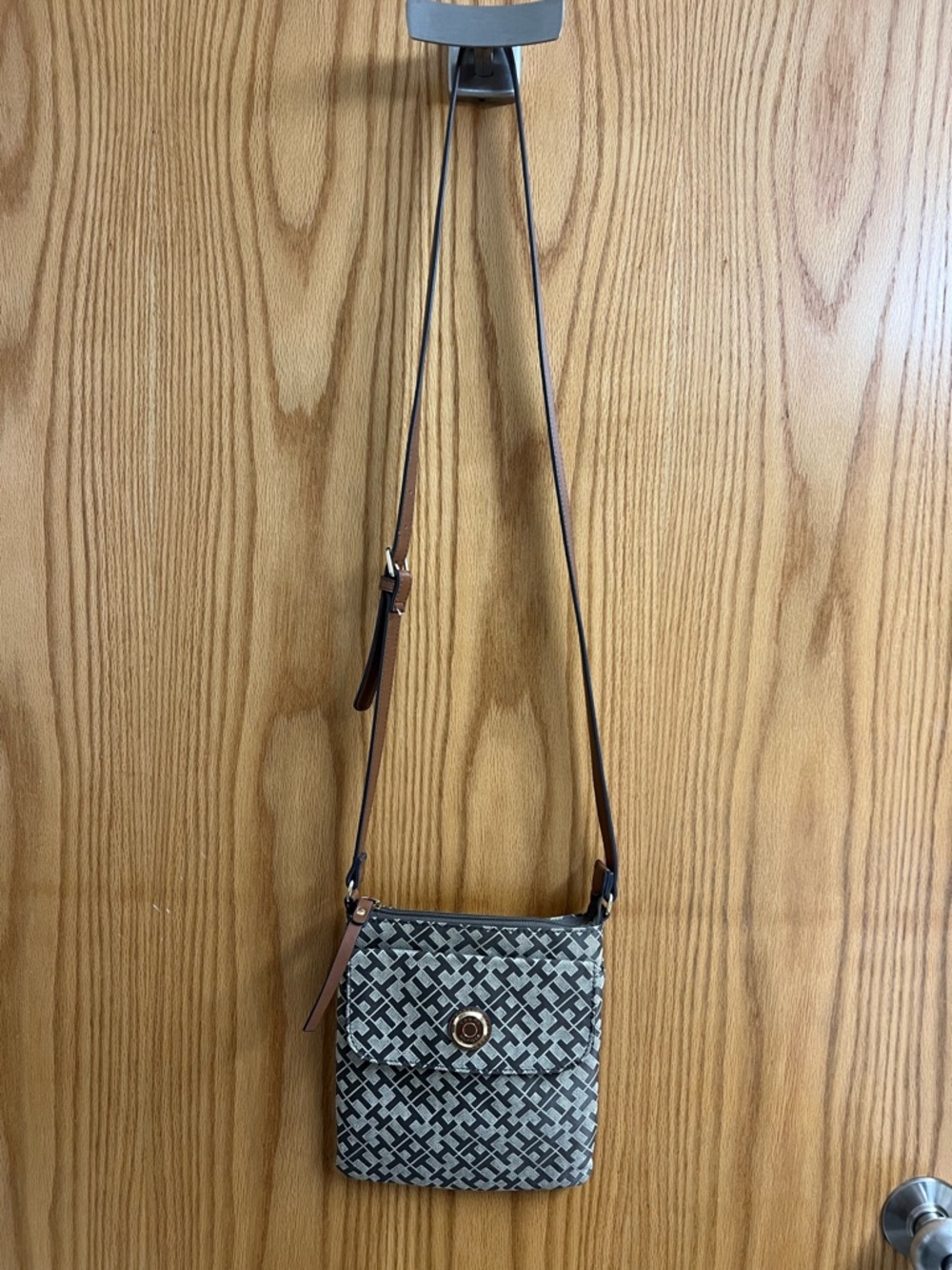 Tommy Hilfiger monogram canvas crossbody bag